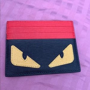 Fendi Multicolor “bag bugs” Card Holder Wallet